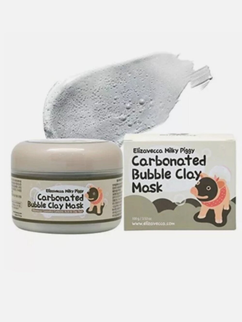 Elizavecca Milky Piggy Carbonated Bubble Clay Mask 100g – Deep Pore Cleansing